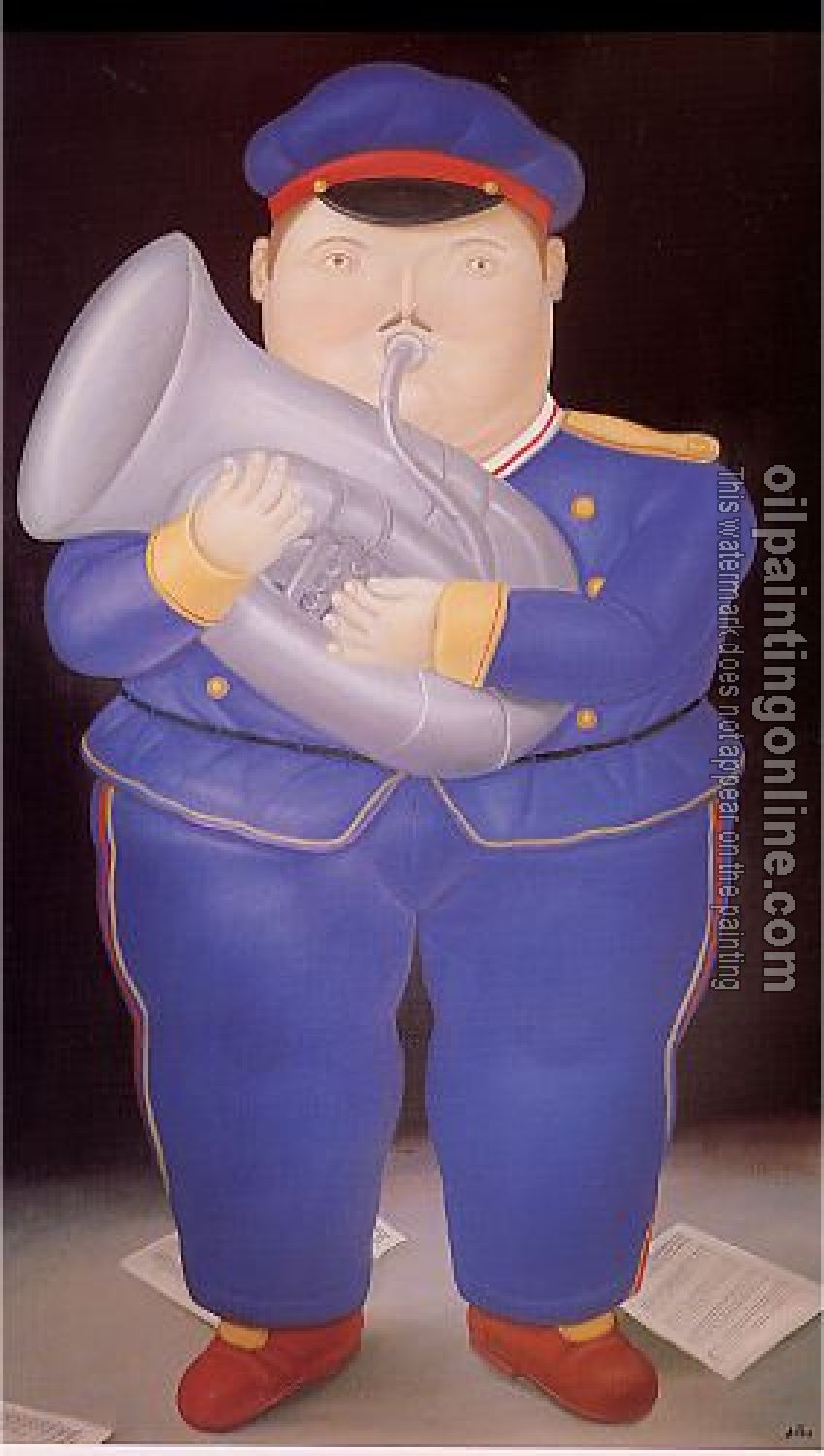 Botero, Fernando - Abstract oil painting.